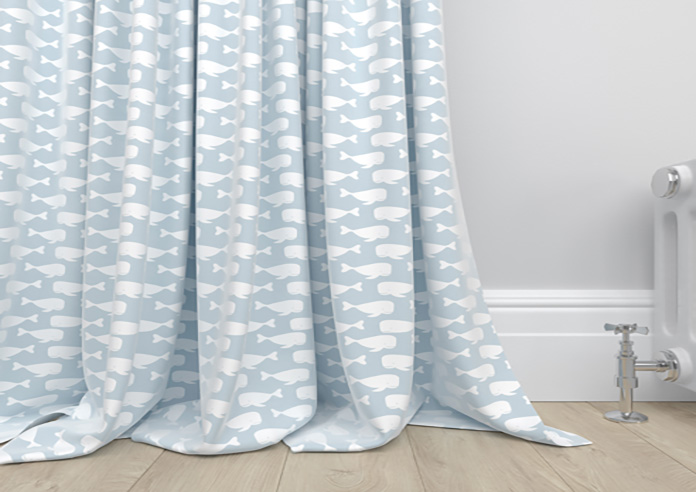 Whaling Around, Cornflower - Made to Measure Curtains - Image 6
